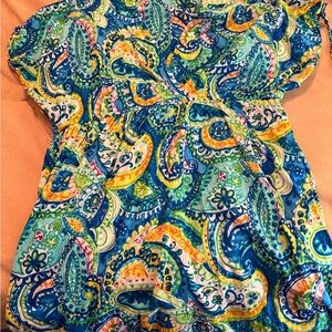 Colorful Paisley Print Dress